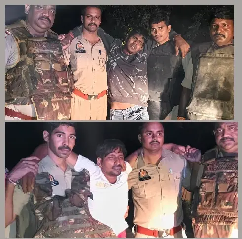 पुलिस मुठभेड़: दो शातिर चोरों के पैर में लगी गोली, छह लाख के जेवर बरामद